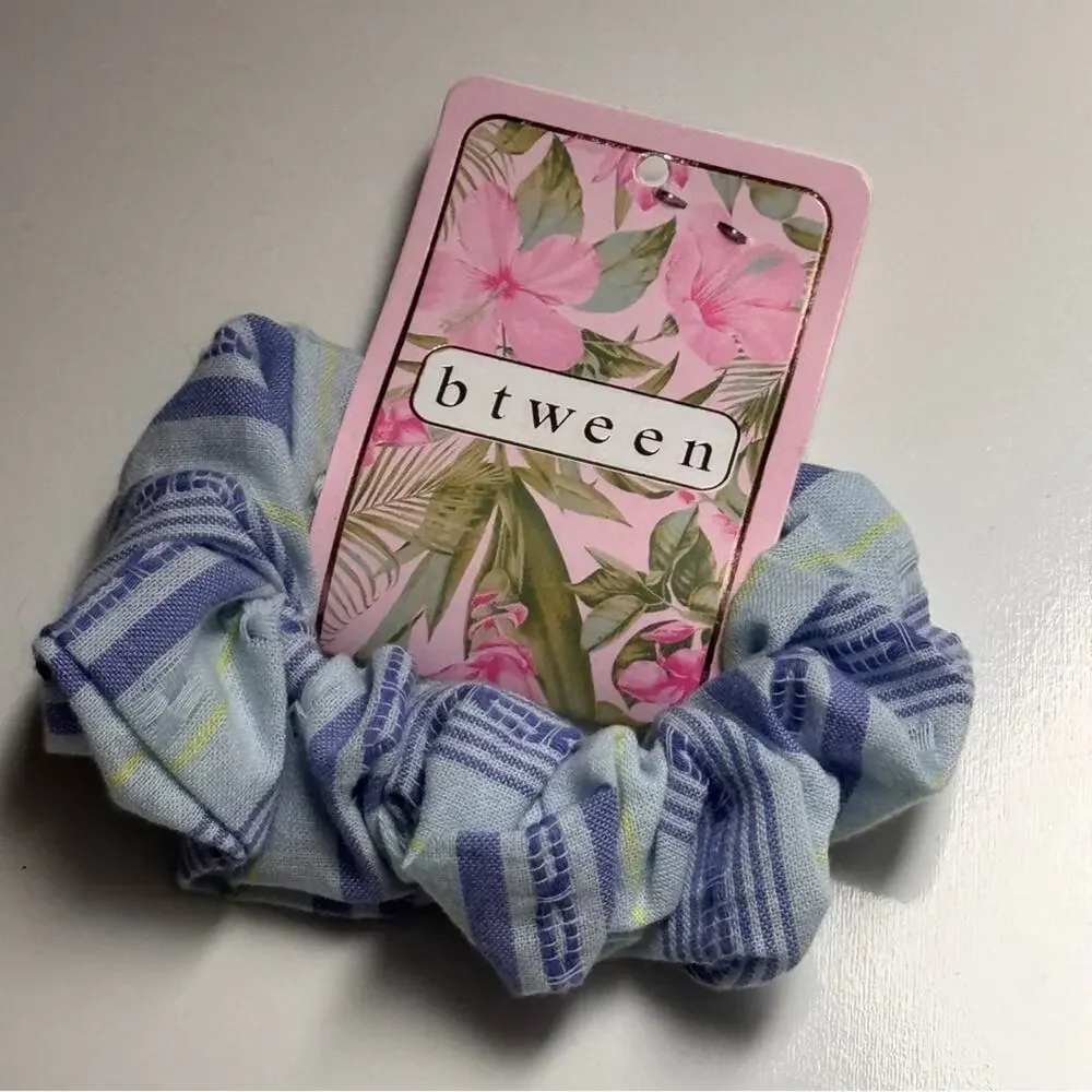 Between Girls Blue and Green Scrunchie